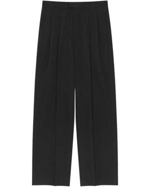 Givenchy Pantaloni Con Doppia Piega - Nero