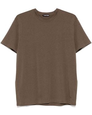Tom Ford Maglietta Girocollo - Marrone