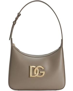 Dolce & Gabbana Leather Shoulder Bag - White