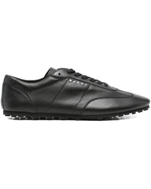 Marni Leather Trainers - Black
