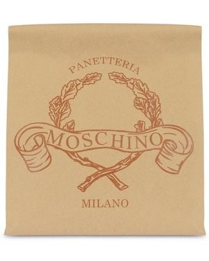 Moschino Clutch Con Stampa - Neutro