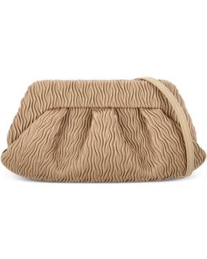 THEMOIRÈ Tia Clutch With Gathering - Natural