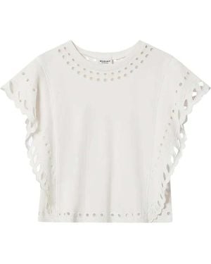 Isabel Marant Odyle Crew Neck Top - White