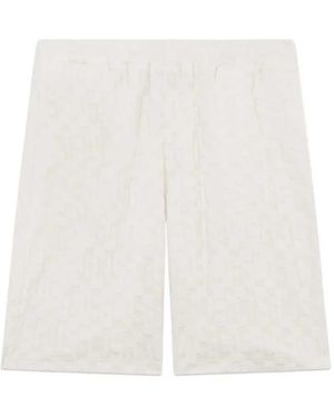Gcds Monogrammed Shorts - White