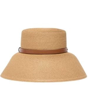 Max Mara Lampshade Hat - Natural