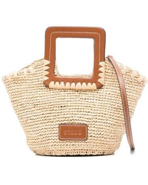 STAUD Shirley Mini Tote Bag - White