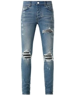 Amiri Mx1 Distressed-Effect Jeans - Blue