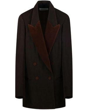Dries Van Noten Blink Tux Den 2397 W.W. Jacket Brn - Black