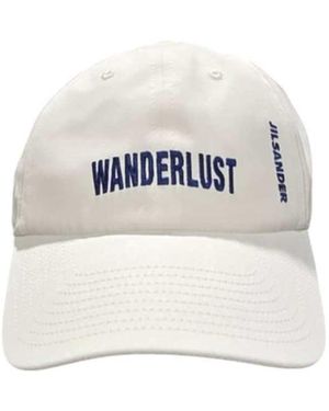 Jil Sander Cap 23 Emb Cap - White