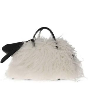 Jacquemus Borsa Bowling Turismo Piccola A Forma Di Pecora Made - Bianco