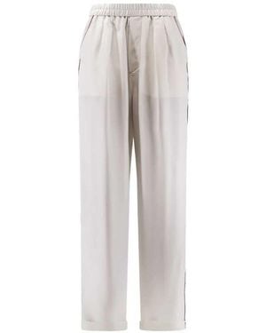 Tom Ford Silk Trousers - White