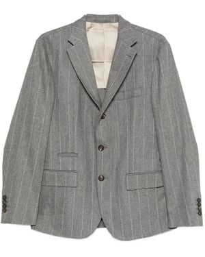 Eleventy Pinstripe Suit - Grey