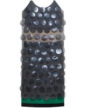 Marni Mother-Of-Pearl Sequin Midi Dress - Blue