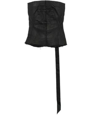 Rick Owens Fringed Top - Black
