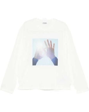 Jil Sander Long-Sleeved T-Shirt - White