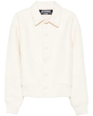 Jacquemus Wool Bomber Jacket - White