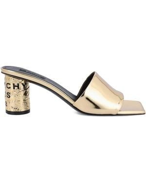 Givenchy Logo Mules - Natural