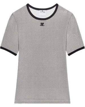 Courreges Houndstooth T-Shirt - Multicolour