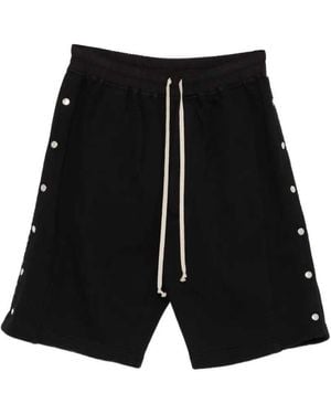 Rick Owens "Wide Pusher" Shorts - Black
