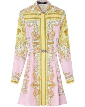 Versace Silk Midi Dress - White