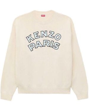 KENZO Embroidered Sweater - White