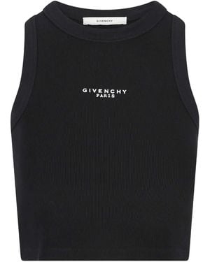 Givenchy Ribbed Tank Top - Black
