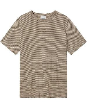 Isabel Marant Leon Striped T-Shirt - Grey