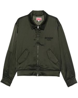 KENZO Jacket With Embroidery - Green