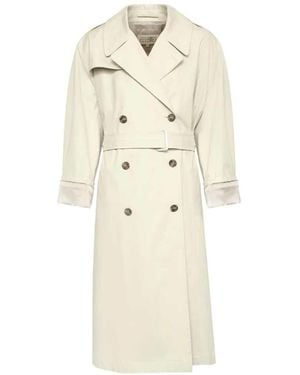 MM6 by Maison Margiela Cotton Twill Trench Coat - White