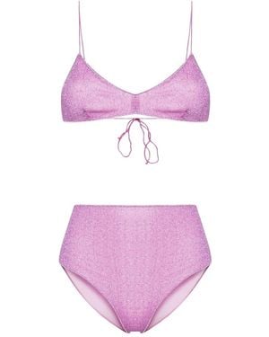 Oséree Lumiere Triangle Bra Bikini - Purple