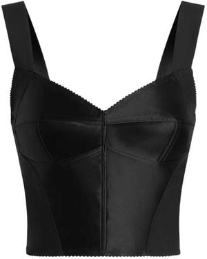 Dolce & Gabbana Bodycon Top - Black