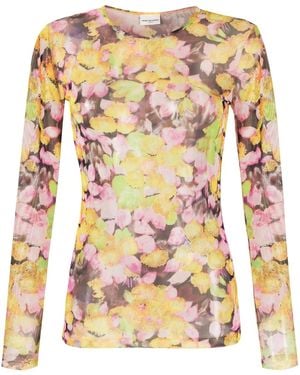 Dries Van Noten Floral Tshirt - Pink