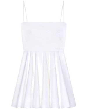 Givenchy Poplin Mini Dress With Slit - White