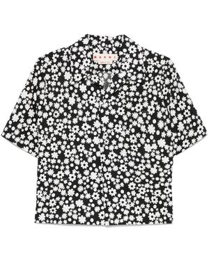 Marni Poplin Shirt - Black