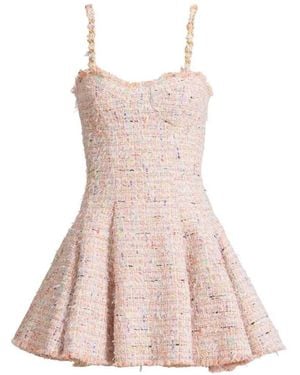 Balmain Abito Svasato - Rosa