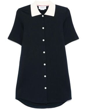Thom Browne Ribbed Mini Dress - Black