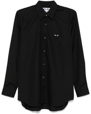 COMME DES GARÇONS PLAY Shirt With Patch - Black