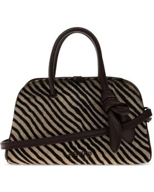 Jacquemus Borsa Tote Le Petit Turismo Zebrata - Nero