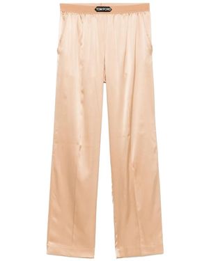 Tom Ford Pantaloni Del Pigiama Di Satin - Neutro