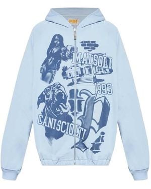 PDF Printed Hoodie - Blue