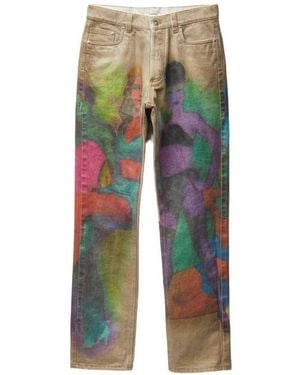 Versace Printed Jeans - Green