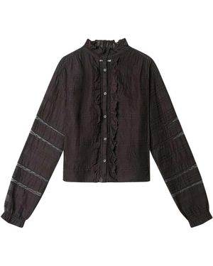 Isabel Marant Peline Ruffled Shirt - Black
