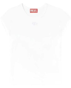 DIESEL T-Angie Embroidered T-Shirt - White