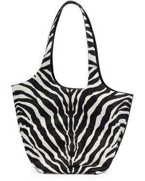 The Attico The Scoop Large And Shoulder Bag - Black