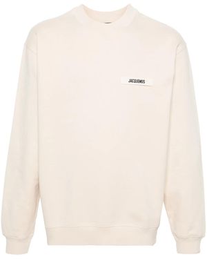 Jacquemus Felpa Le Sweatshirt Gros Grain - Neutro