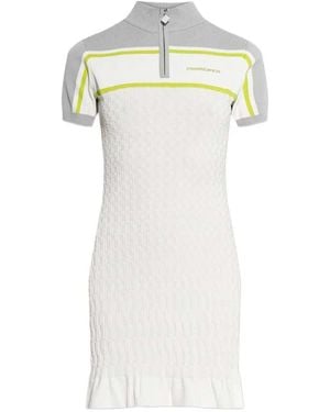 CASABLANCA Short Zip-Up Dress - White