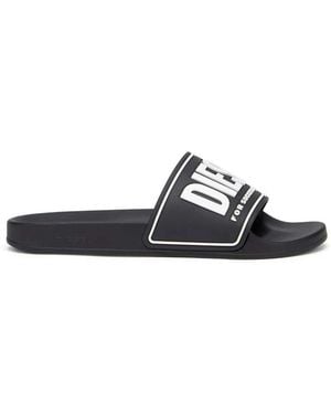DIESEL Sa-Mayemi Cc Slides With Logo - White