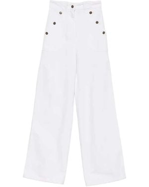 Max Mara Wide-Leg Pants - White