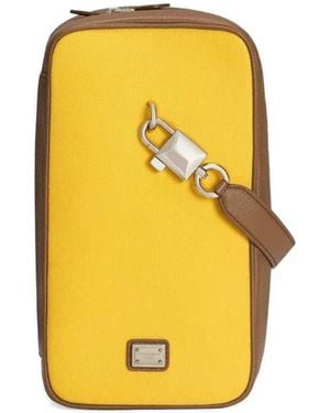 Dolce & Gabbana Dolce & Gabbana Square Tote Bag - Yellow