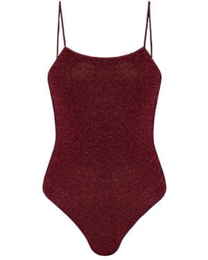 Oséree Costume Intero Burgundy-Donna - Rosso